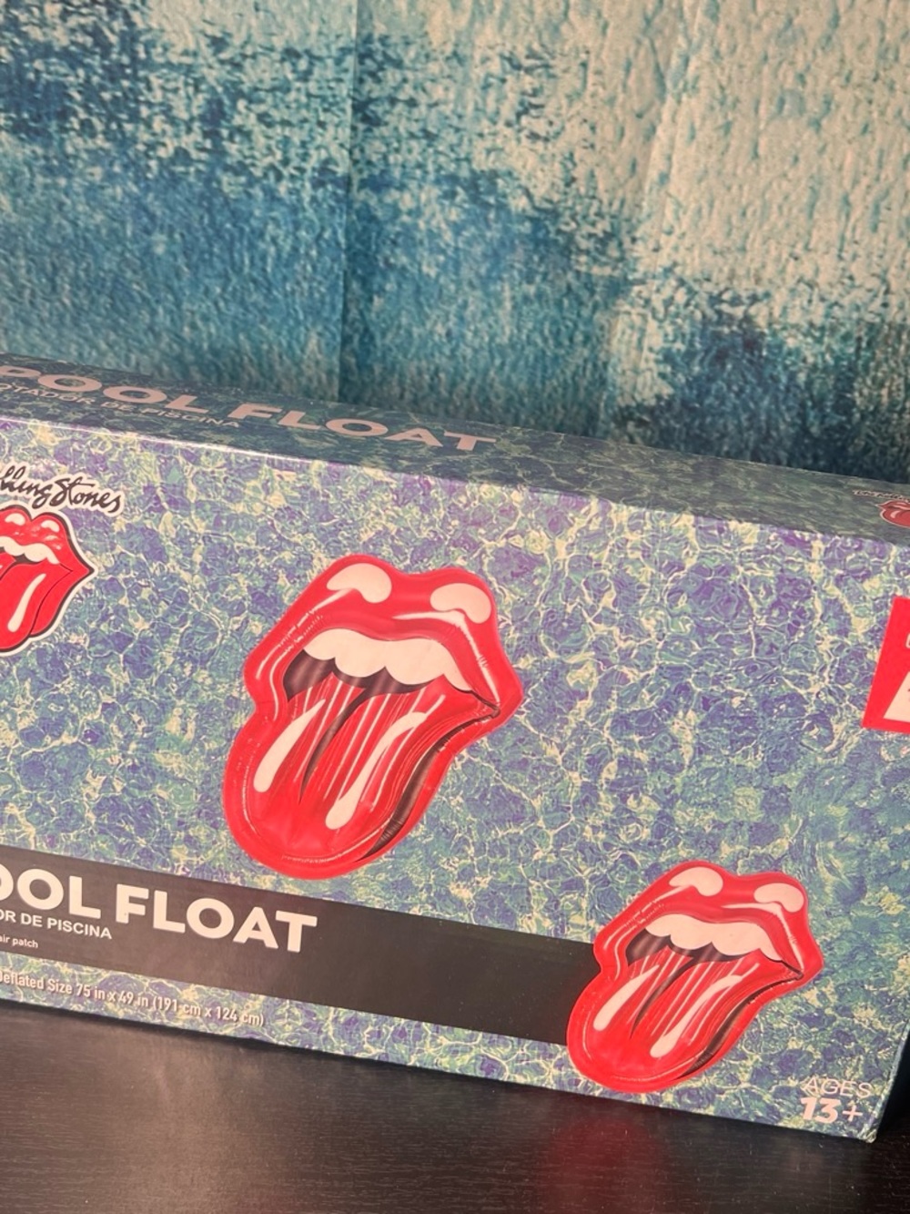 the Rolling Stones Red Tongue Pool Float - Bold Red